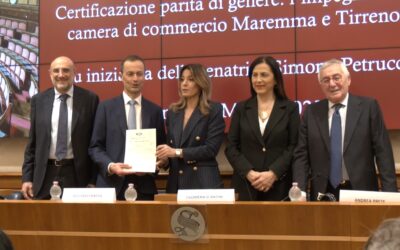 La Camera di commercio riceve in Senato la certificazione sulla parità di genere